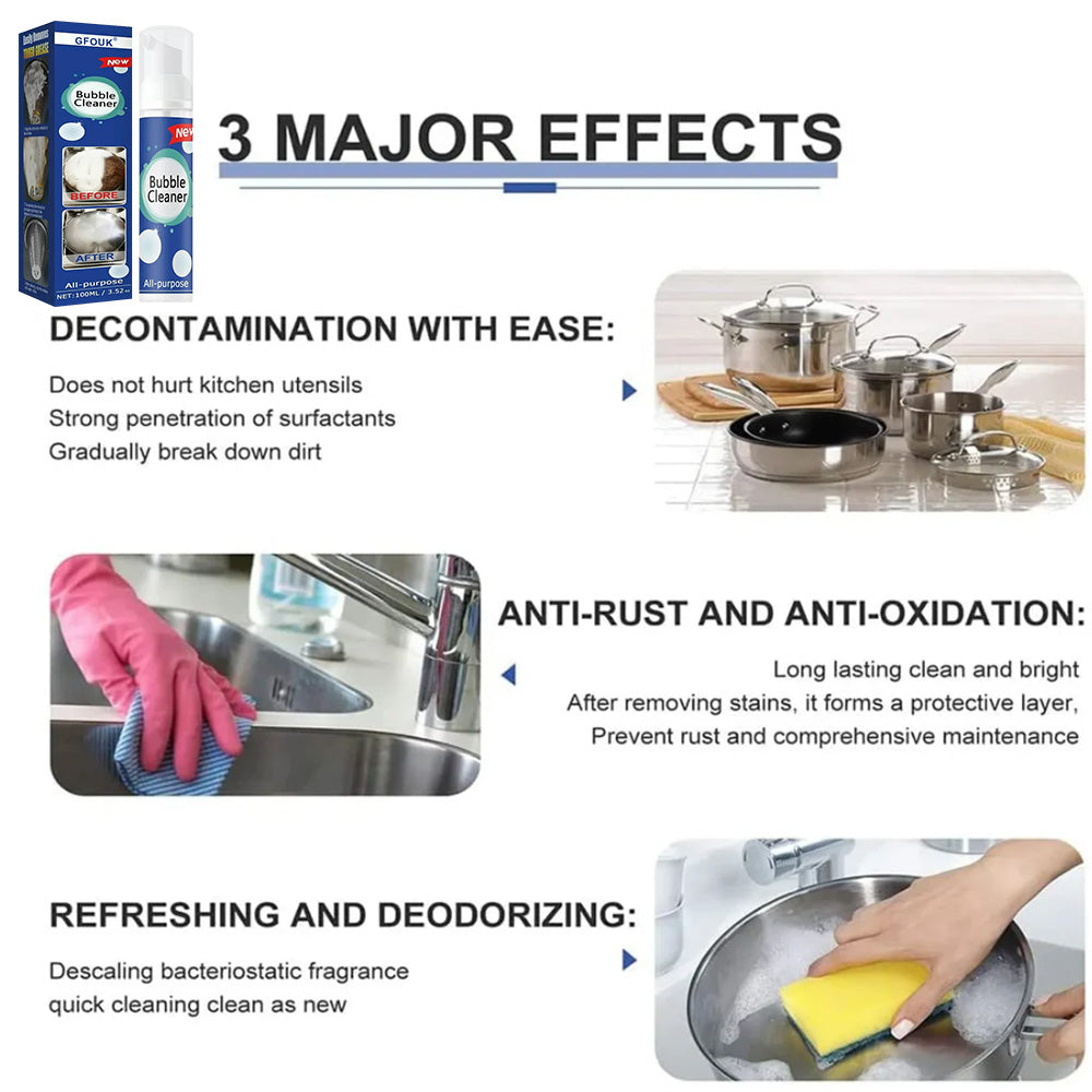 ✨🛠️High-Performance Degreaser Foam Spray – Removes Grease, Burnt-On Dirt & Rust with No Scrubbing