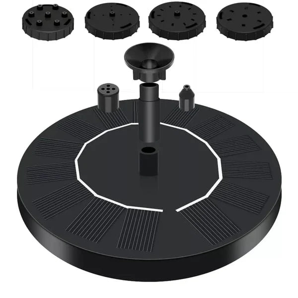 ⛲Solar Water Fountain Pump – 4 Nozzles for Bird Bath & Garden (16cm / 6.3in)