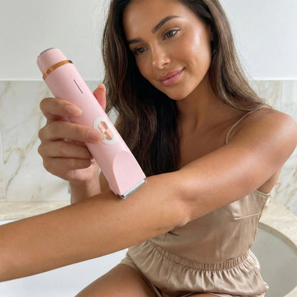 🆙✨2-in-1 Painless Bikini Hair Trimmer for Face & Body