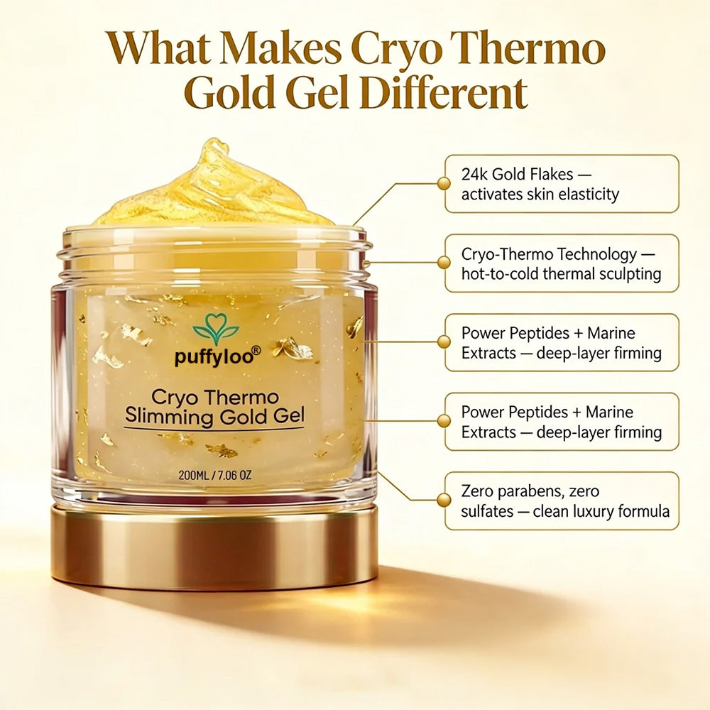 ✨Puffyloo® Tightening Burn Gold Massage Cream