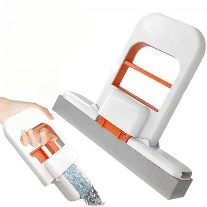 🧽 Mini Self-Squeezing Mop – No-Hands Cleaning Tool | Perfect for Kitchen, Bathroom, Glass & Small Spaces | Compact & Lightweight