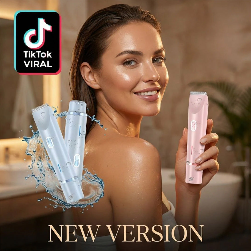 🆙✨2-in-1 Painless Bikini Hair Trimmer for Face & Body