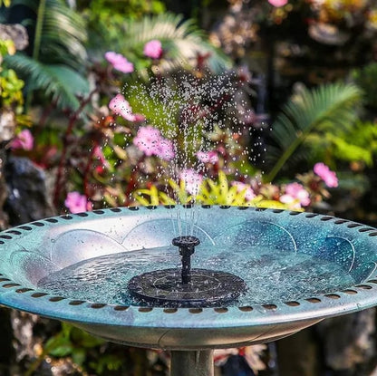 ⛲Solar Water Fountain Pump – 4 Nozzles for Bird Bath & Garden (16cm / 6.3in)