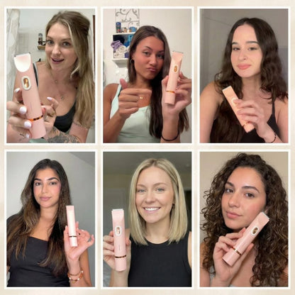 🆙✨2-in-1 Painless Bikini Hair Trimmer for Face & Body
