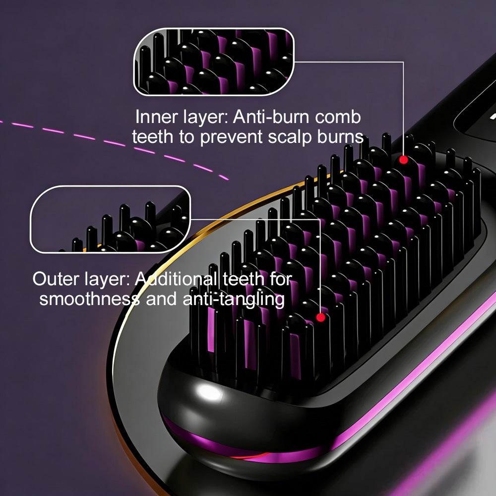🪮✨The First Smart Styling Brush for Short Hair – Precise, Safe & Effortless
