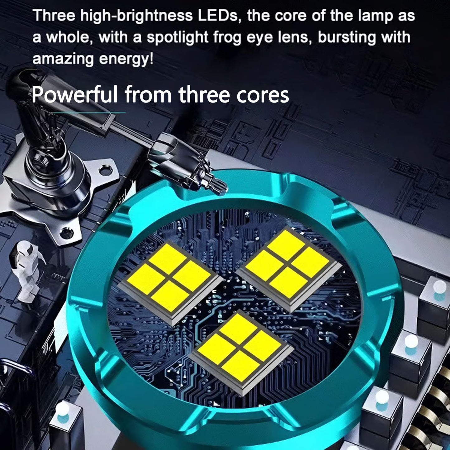 🔦✨Three-Eyed Monster Mini Flashlight — Ultra-Bright Rechargeable LED Torch | Compact, Long-Range & Water-Resistant