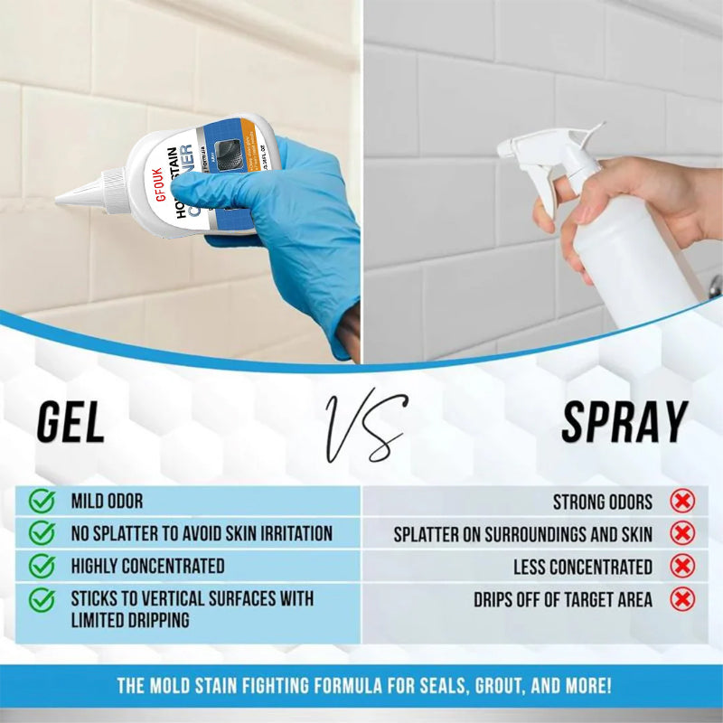 ✨🧼 Magic Mould Remover Gel – Kills Black Mould & Mildew on Silicone Sealant, Tiles & Showers (No Scrubbing)