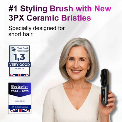 🪮✨The First Smart Styling Brush for Short Hair – Precise, Safe & Effortless