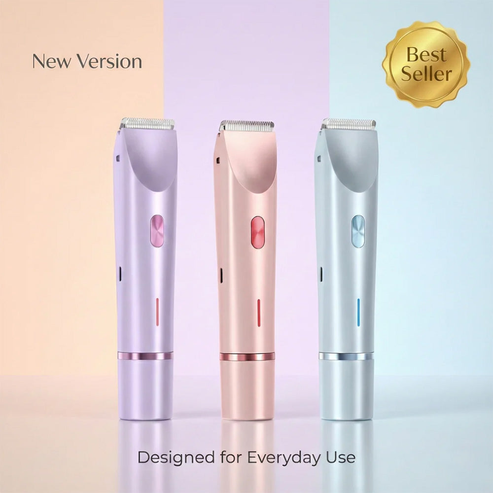 🆙✨2-in-1 Painless Bikini Hair Trimmer for Face & Body