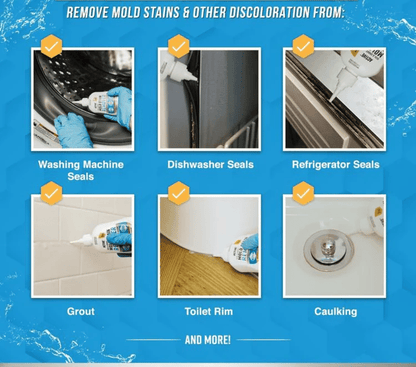 ✨🧼 Magic Mould Remover Gel – Kills Black Mould & Mildew on Silicone Sealant, Tiles & Showers (No Scrubbing)