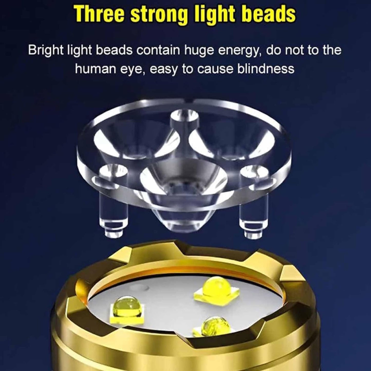 🔦✨Three-Eyed Monster Mini Flashlight — Ultra-Bright Rechargeable LED Torch | Compact, Long-Range & Water-Resistant