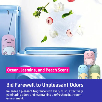 🧼Cute Dinosaur Automatic Toilet Cleaner | Long-Lasting Cistern Gel & Limescale Remover | Up to 9 Months Freshness