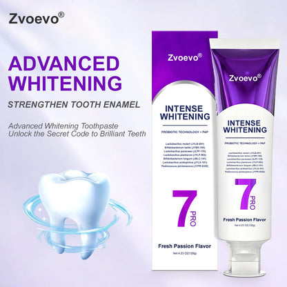 🦷𝐙𝐯𝐨𝐞𝐯𝐨® 𝐍𝐞𝐰𝟕-𝐏𝐫𝐨𝐈𝐧𝐭𝐞𝐧𝐬𝐢𝐯𝐞 𝐓𝐨𝐨𝐭𝐡𝐩𝐚𝐬𝐭𝐞 — Clinically proven to gently remove stains, whiten teeth, and restore natural brightness in just 3 days — safe for sensitive teeth and enamel
