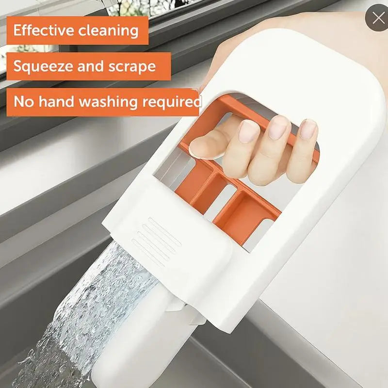 🧽 Mini Self-Squeezing Mop – No-Hands Cleaning Tool | Perfect for Kitchen, Bathroom, Glass & Small Spaces | Compact & Lightweight