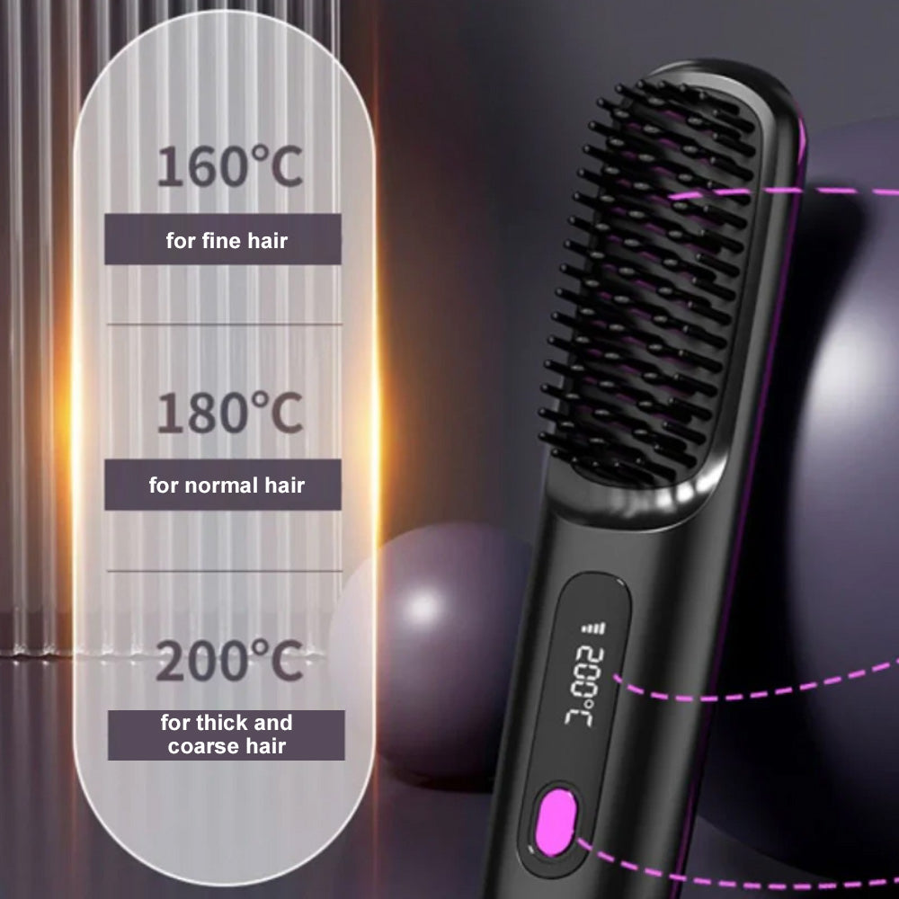 🪮✨The First Smart Styling Brush for Short Hair – Precise, Safe & Effortless