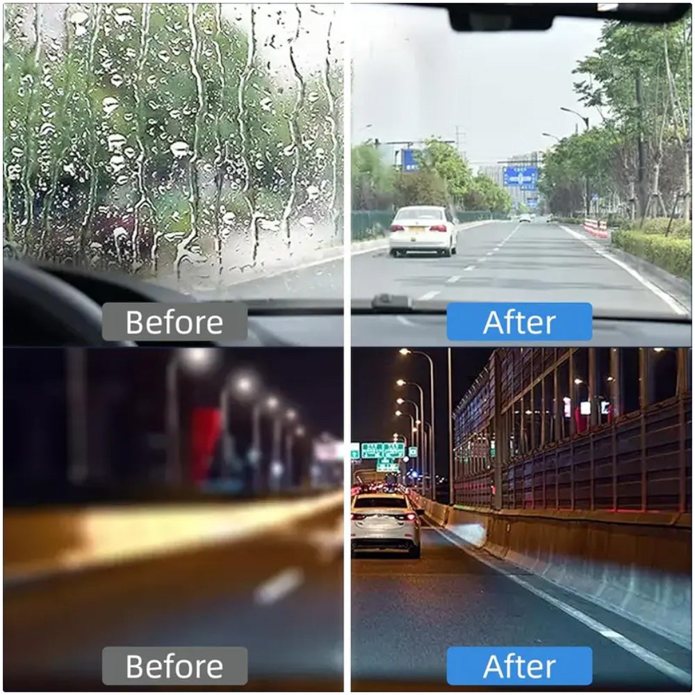 🚗✨Automotive Oil Film Remover – Streak-Free Glass Cleaner for Fast Window Decontamination