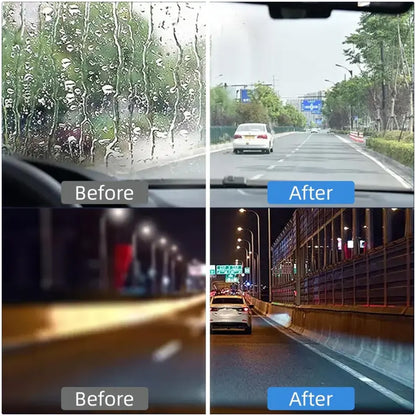 🚗✨Automotive Oil Film Remover – Streak-Free Glass Cleaner for Fast Window Decontamination