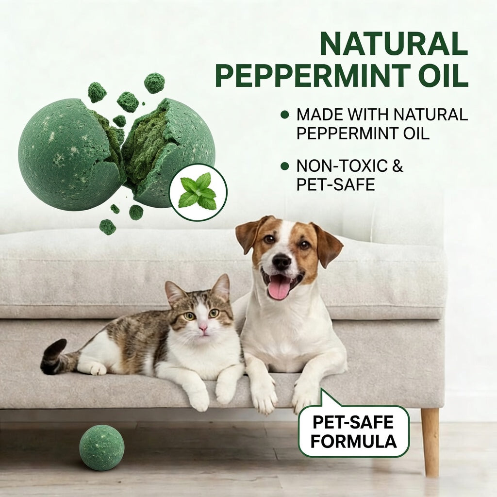 🐭🚫Natural Peppermint Pest Repellent Balls – Rodent & Insect Deterrent