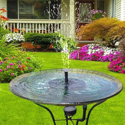 🆙⛲Solar Water Fountain Pump – 4 Nozzles for Bird Bath & Garden (16cm / 6.3in)
