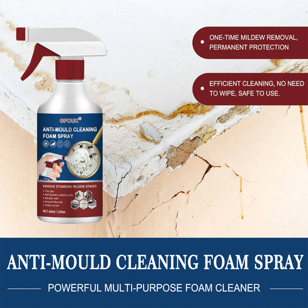 🦠 Anti-Mould Cleaning Foam Spray | Fast-Acting, No Scrub
