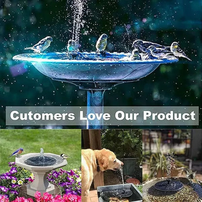 ⛲Solar Water Fountain Pump – 4 Nozzles for Bird Bath & Garden (16cm / 6.3in)