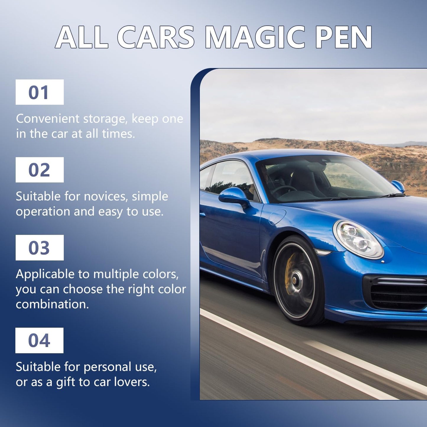 🚗 All Cars Magic Scratch Pen – Quick Car Paint Repair for Any Colour, Durable & Easy