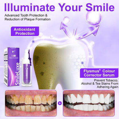 💚💚𝐅𝐥𝐲𝐬𝐦𝐮𝐬®🦷 𝐂𝐨𝐥𝐨𝐮𝐫 𝐂𝐨𝐫𝐫𝐞𝐜𝐭𝐨𝐫 𝐒𝐞𝐫𝐮𝐦 — Clinically proven to gently remove stains, whiten teeth, and restore natural brightness in just 3 days — safe for sensitive teeth and enamel