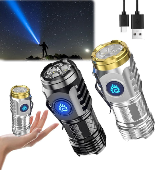 🆙Three-Eyed Monster Mini Flashlight — Ultra-Bright Rechargeable LED Torch | Compact, Long-Range & Water-Resistant | Perfect for Camping, Hiking & Emergency Use 🌌