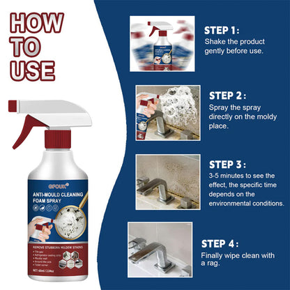 🦠 Anti-Mould Cleaning Foam Spray | Fast-Acting, No Scrub