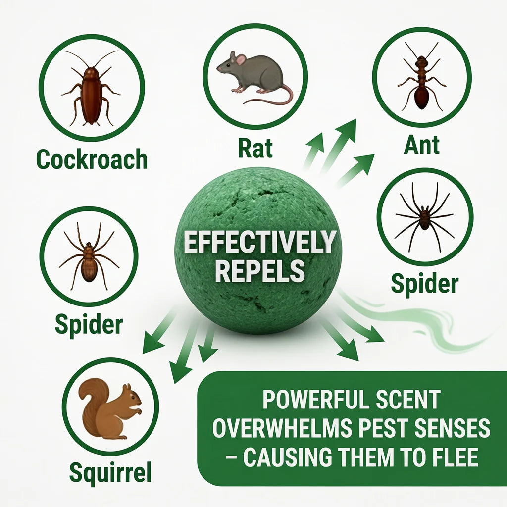 🐭🚫Natural Peppermint Pest Repellent Balls – Rodent & Insect Deterrent
