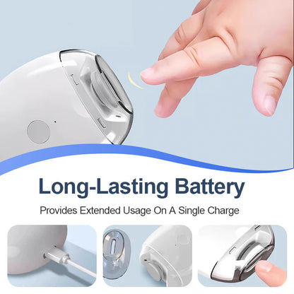 🆙✨ Universal Automatic Fingernail Grinder - 6 Speed Settings with 5 Attachments for Safe & Gentle Nail Care 👶🔧