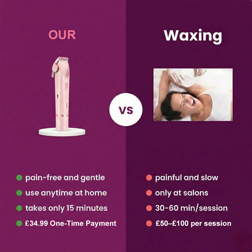 🆙✨2-in-1 Painless Bikini Hair Trimmer for Face & Body