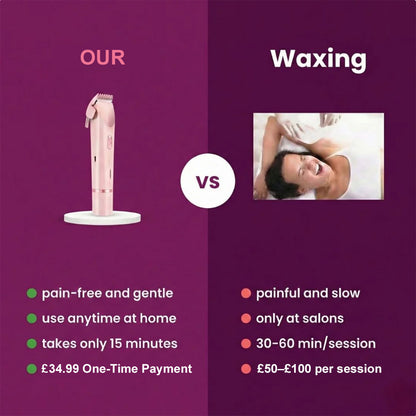 🆙✨2-in-1 Painless Bikini Hair Trimmer for Face & Body