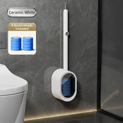 🆙Magic Clean Toilet Wand Kit with Pre-Soaked Disposable Pads – No Pre-Rinse, No Mess, Odor-Free & Hygienic Storage Caddy